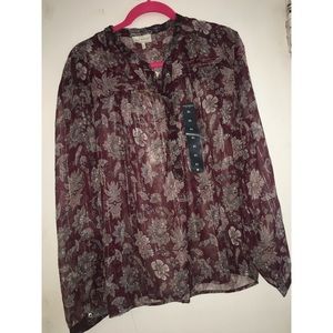 Long Sleeve Lucky Brand Blouse